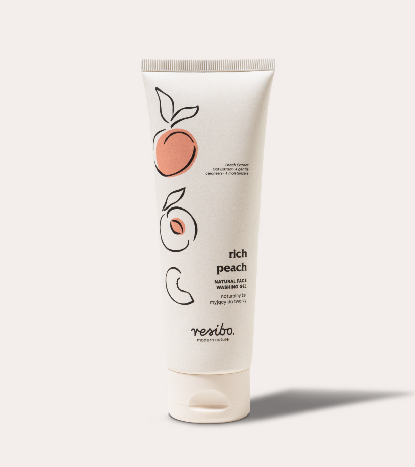 Rich Peach naturalny żel do mycia twarzy