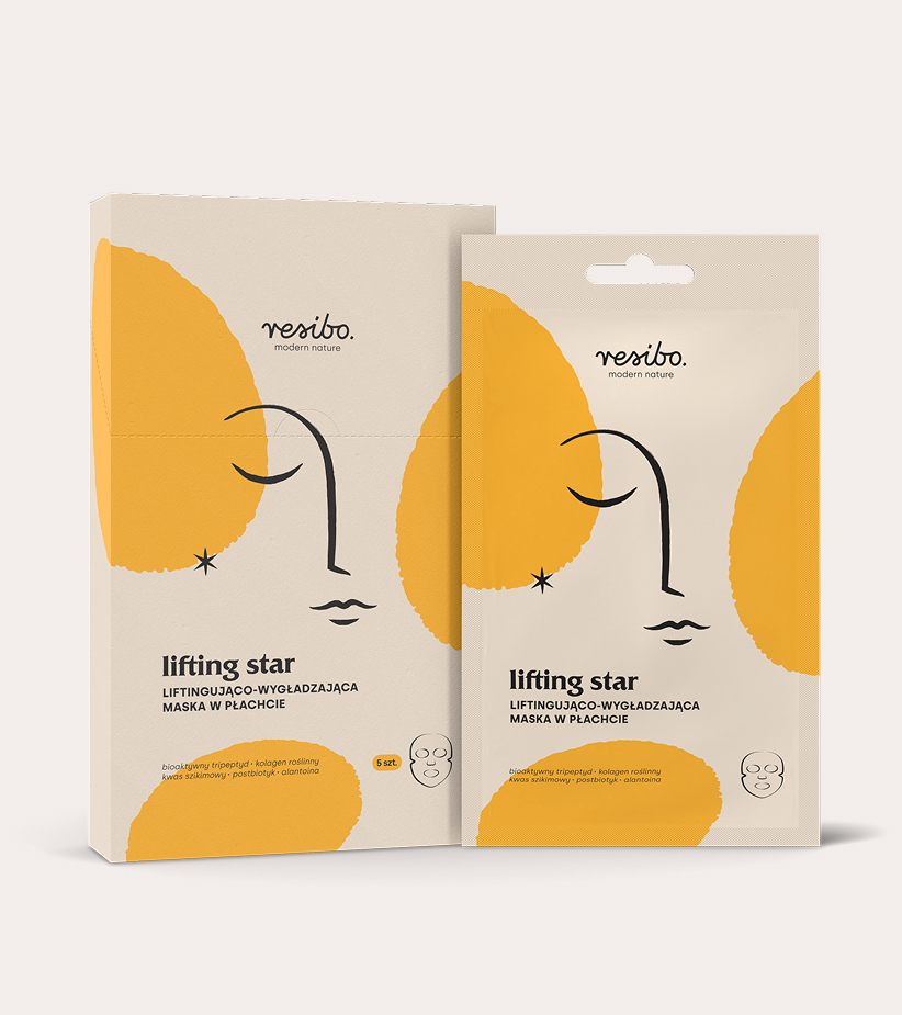 Lifting Star 5 szt liftingująco-wygładzająca maska w płachcie