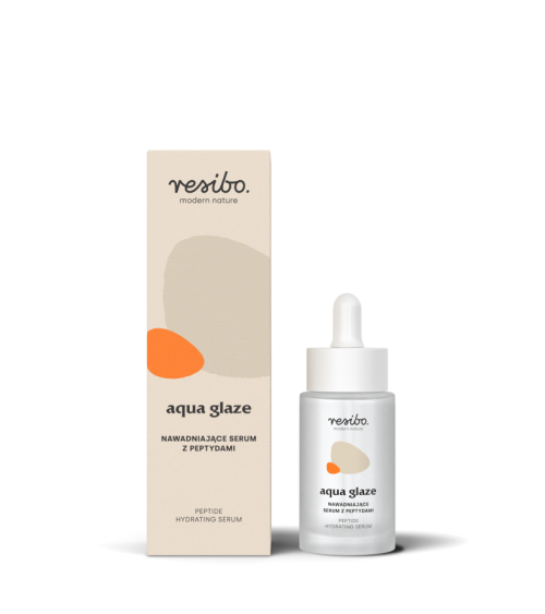 Nawadniające serum z peptydami - Aqua Glaze od Resibo