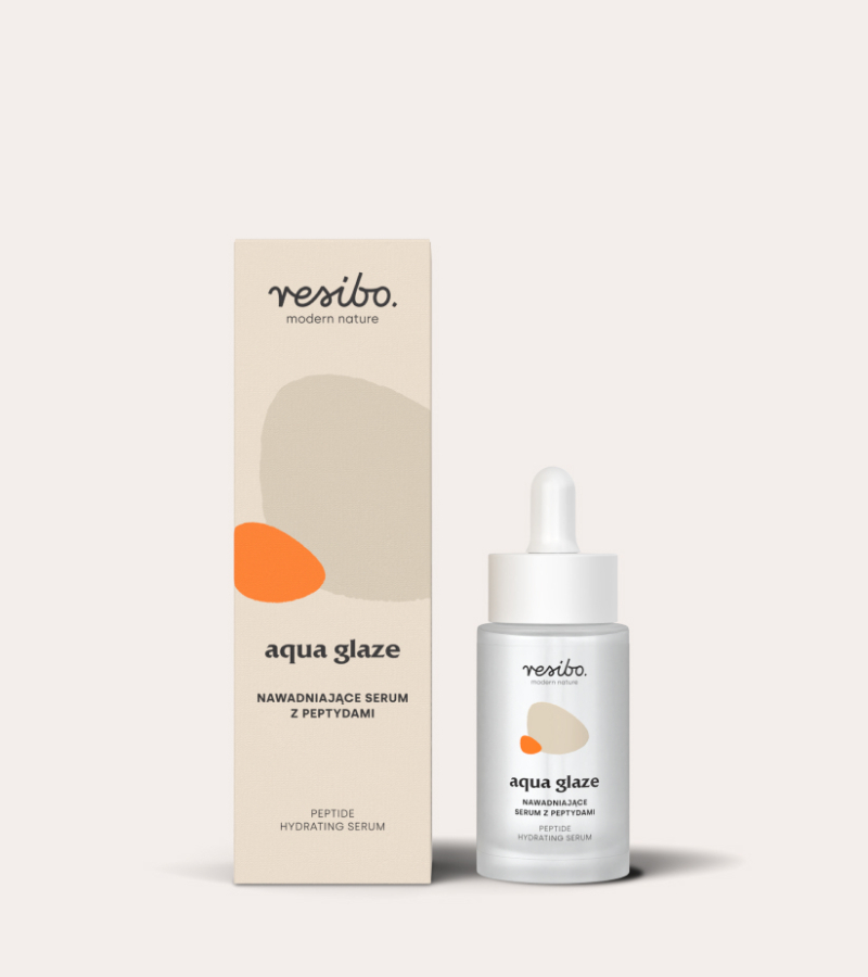 Nawadniające serum z peptydami - Aqua Glaze od Resibo