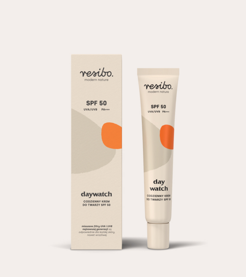 Krem do twarzy SPF 50 - Daywatch od Resibo