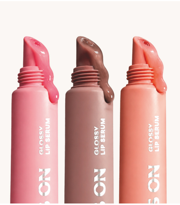 zestaw Lips On Resibo x Mandel  serum-błyszczyk do ust + etui skórzane Mandel
