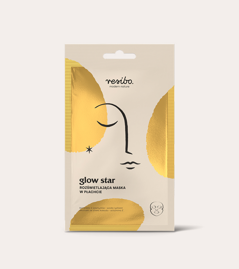 Glow Star rozświetlająca maska w płachcie
