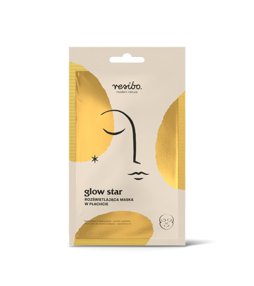Glow Star - rozświetlająca maska w płachcie. Glow w 15 minut