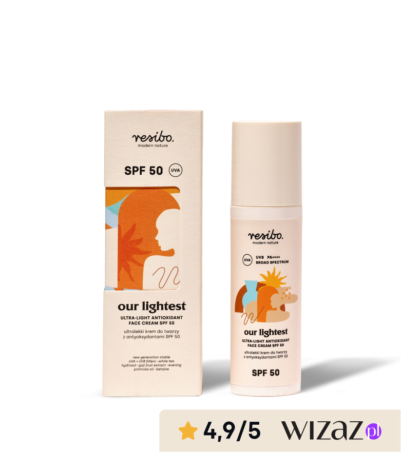 Our Lightest ultralekki krem do twarzy z antyoksydantami SPF 50
